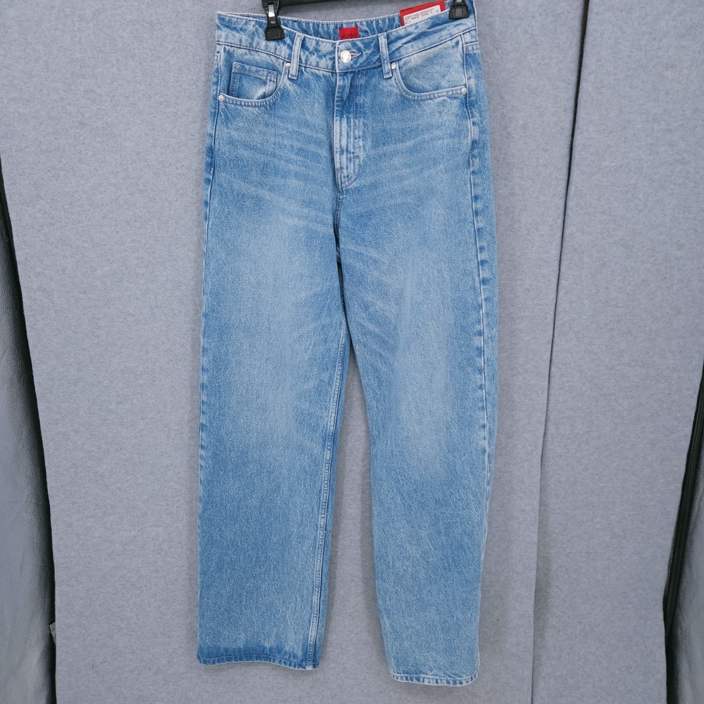 Hugo Boss Red Slim Fit High Rise Stretch Denim Jeans Womens Size 29/32 NWT